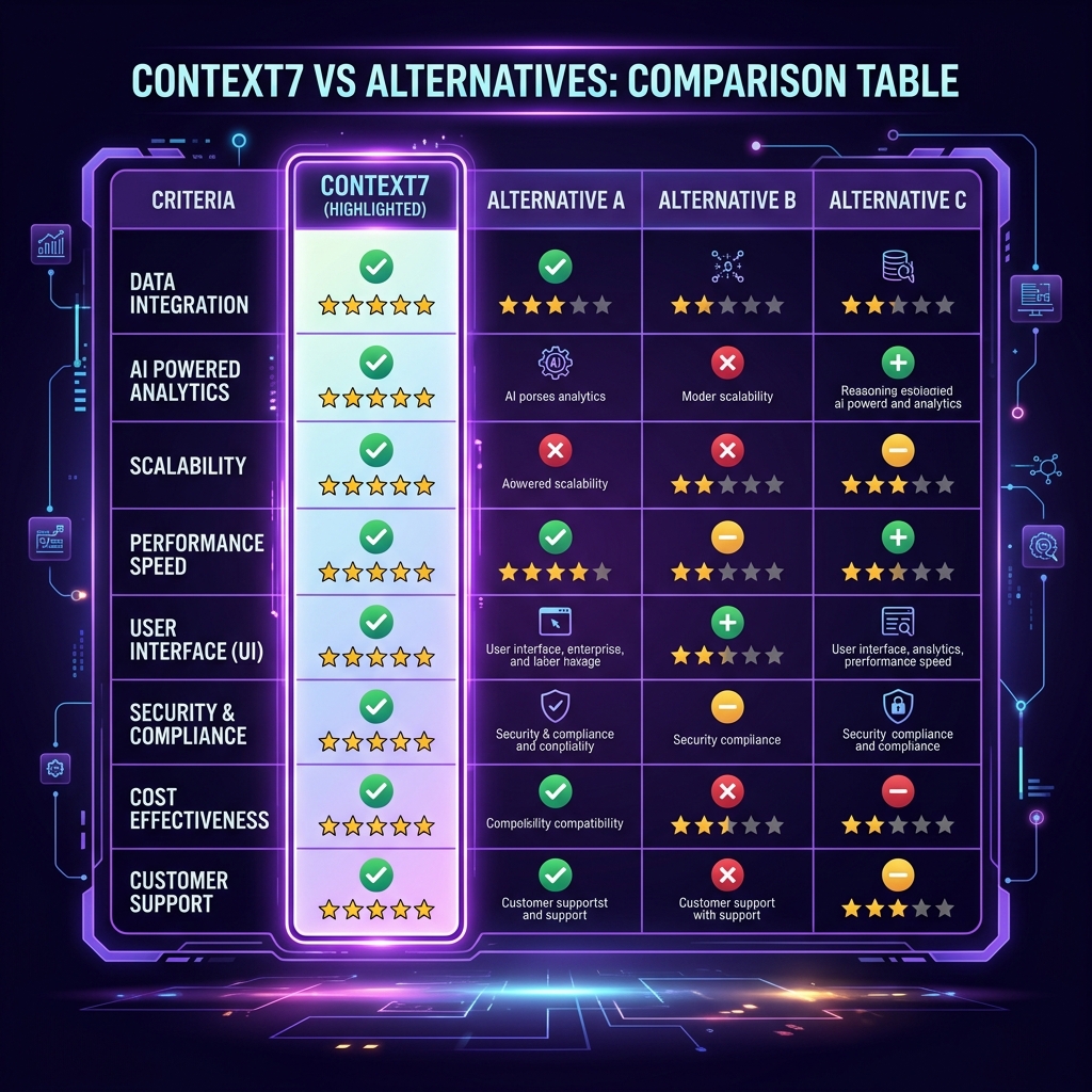 Context7 MCP alternatives comparison