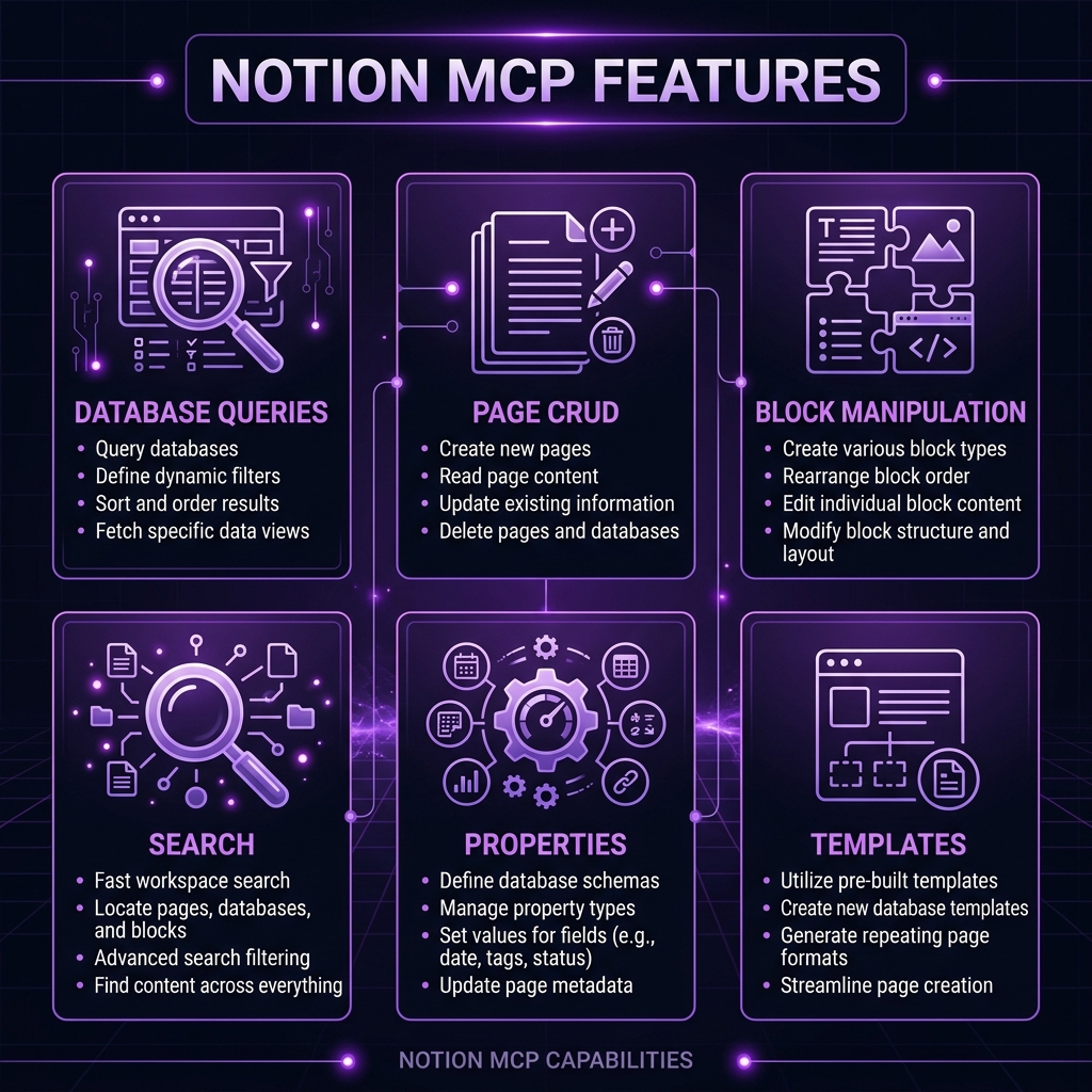 Notion MCP Server key features overview