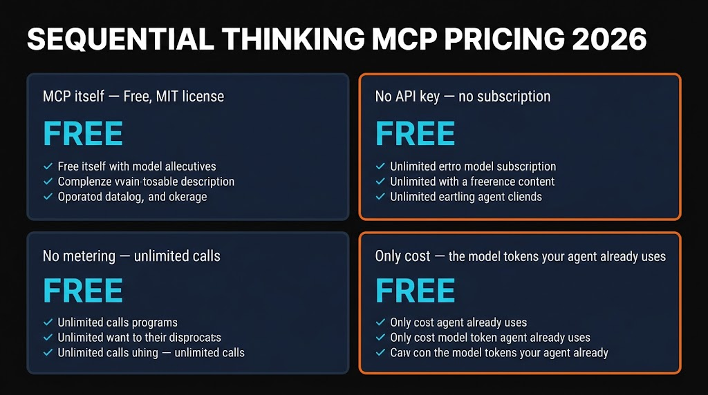 Sequential Thinking MCP pricing — free, MIT licensed, official Anthropic reference server